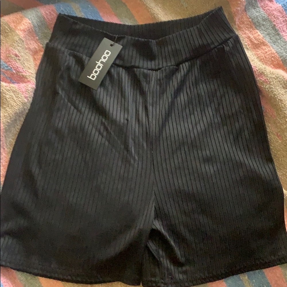 Boohoo plus ribbed cycle shorts